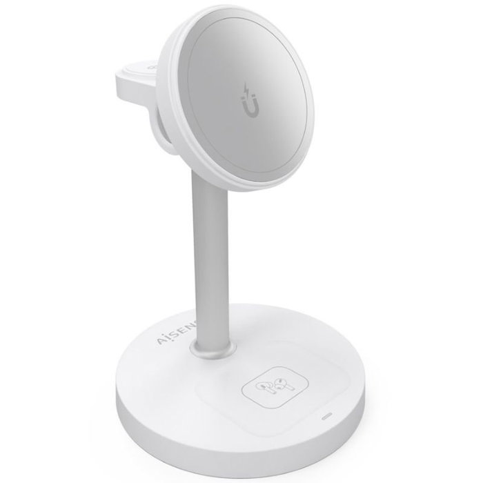 Aisens Cargador Inalámbrico 3 en 1 15W USB-C Blanco ASCH-15W3WC065-W Aisens Cargador Inalámbrico 3 en 1 15W USB-C Blanco ASCH-15W3WC065-W
